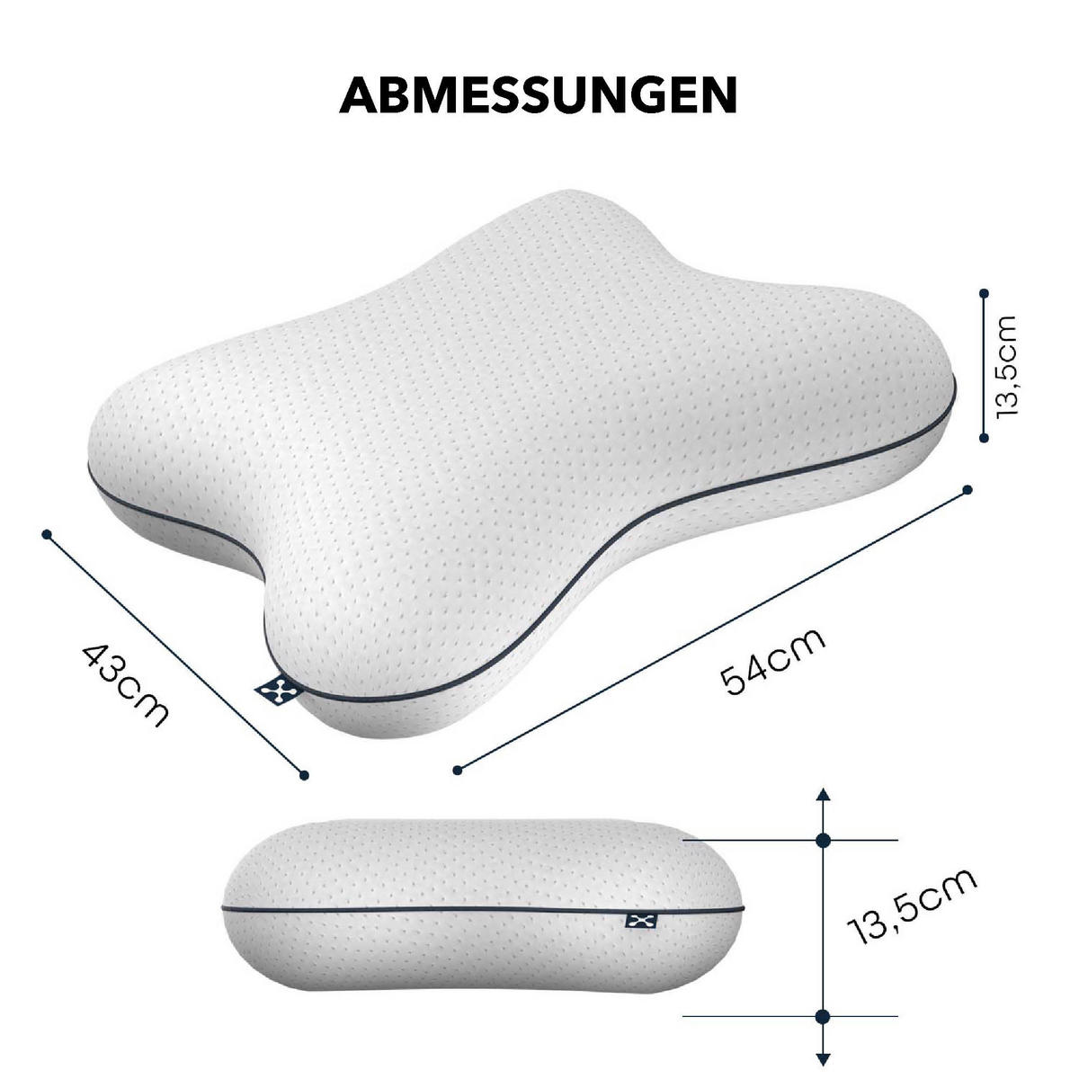 NACKENKISSEN RELIEVE  - Basics, Textil (43/13,5/53cm) - Smartsleep