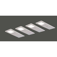 UNTERBAULEUCHTEN-SET 19/0,4/7 cm   - Alufarben, Basics, Metall (19/0,4/7cm)