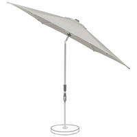 SONNENSCHIRM  250/250 cm  - Silberfarben/Hellgrau, Basics, Textil/Metall (250/250cm) - Suncomfort by Glatz