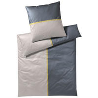 BETTWÄSCHE Limit Makosatin 200/200 cm  - Anthrazit/Gelb, Design, Textil (200/200cm) - Joop!