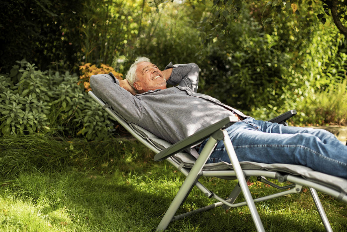 GARTEN-RELAXSESSEL Aluminium  - Anthrazit/Silberfarben, Basics, Textil/Metall (81/64/116cm) - Kettler