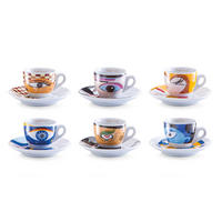 TASSENSET 12-teilig  - Multicolor, Basics, Keramik (32/13/9cm) - Zeller Present