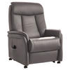 FERNSEHSESSEL in Grau  - Grau, KONVENTIONELL, Leder/Kunststoff (80/107/84cm) - Valdera
