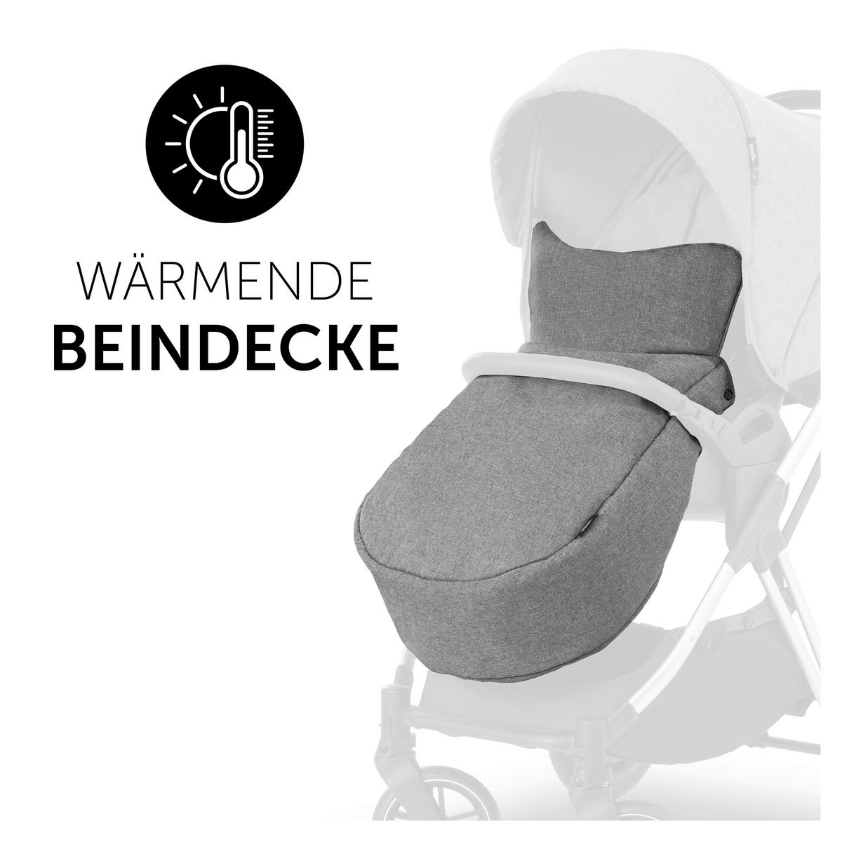 SET DJEČJIH KOLICA  Vision X  - siva/srebrne boje, Basics, tekstil/metal (58/104,5/94cm) - Hauck