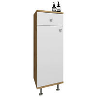 UNTERSCHRANK 30/95/30 cm   - Honigeiche/Silberfarben, MODERN, Holzwerkstoff/Kunststoff (30/95/30cm) - MID.YOU