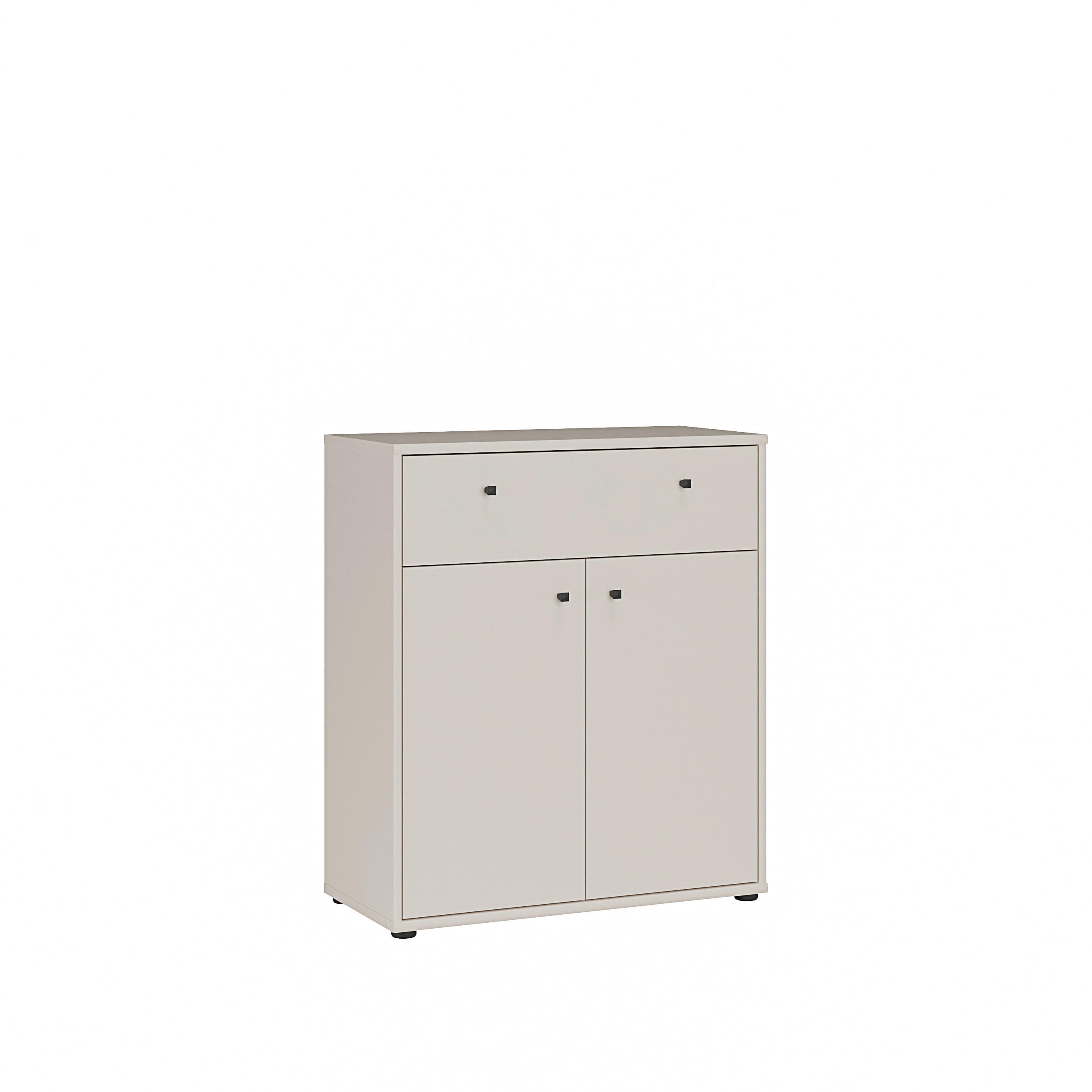 KOMMODE , 73,7/85,5/34,8 cm, 1 Schublade(n)  - Sandfarben/Schwarz, Design, Holzwerkstoff/Kunststoff (73,7/85,5/34,8cm)