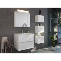 BADEZIMMER 5-teilig  in 70 cm  - Weiß Hochglanz/Weiß, Basics, Keramik/Holzwerkstoff (70cm) - MID.YOU