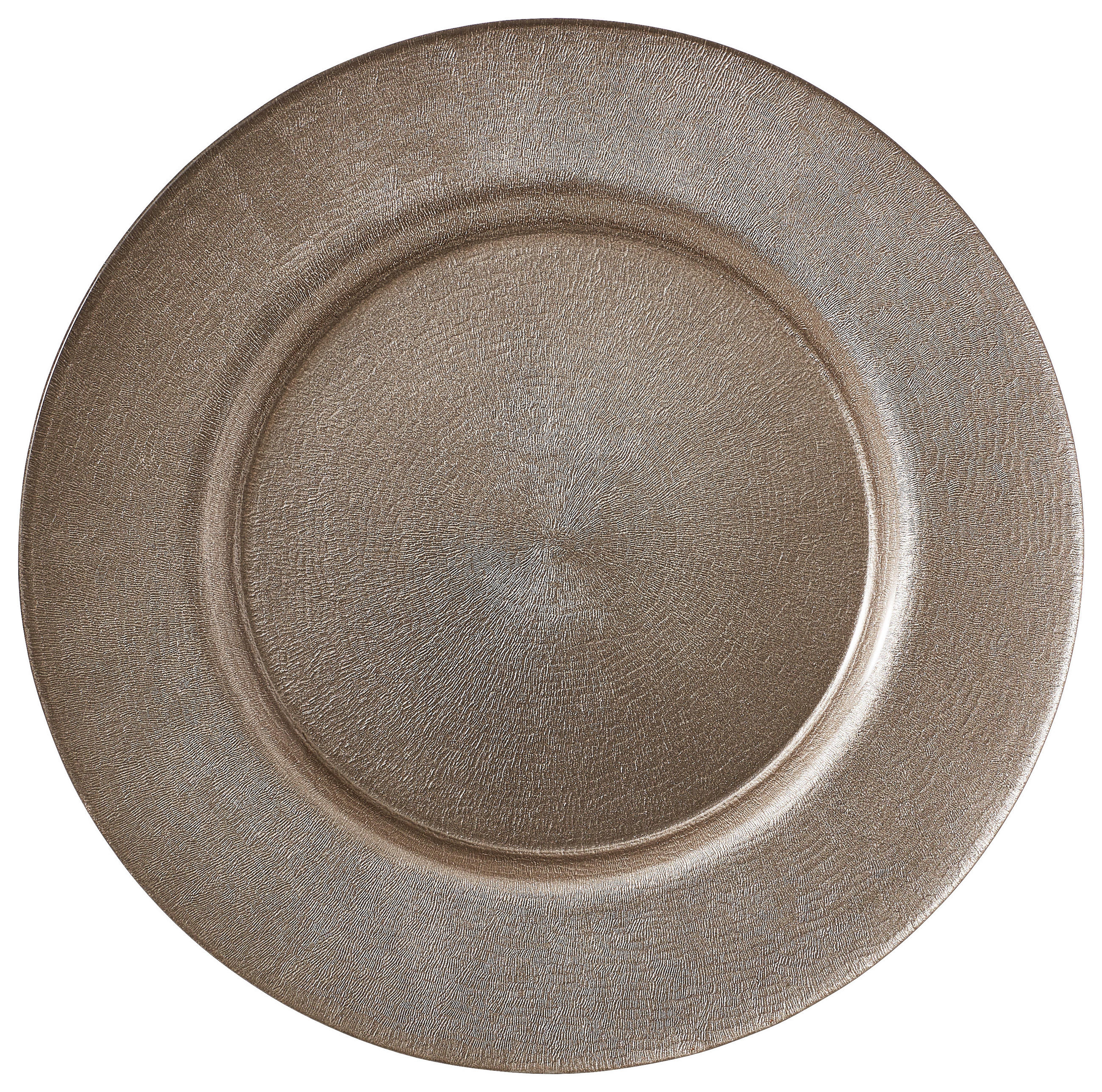 PLATZTELLER Glas  - Beige, Glas (32,5/2cm) - Novel