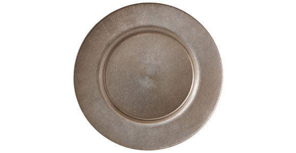 PLATZTELLER Glas - Beige, Glas (32,5/2cm) - Novel