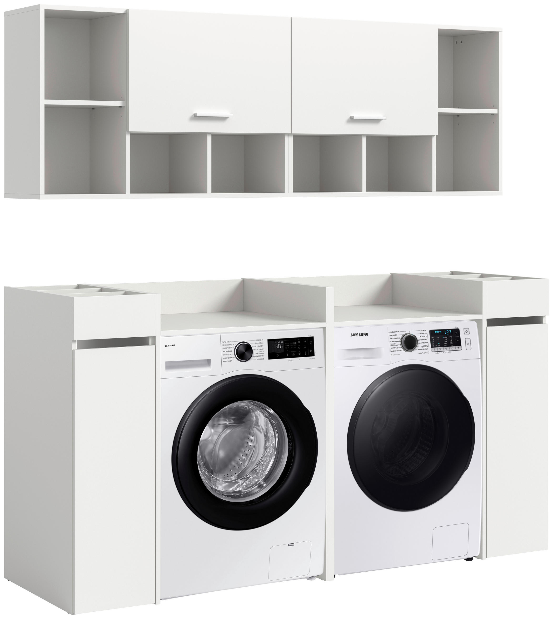 HAUSWIRTSCHAFTSRAUM 190/195/60 cm  in Weiß  - Weiß, Basics, Holzwerkstoff (190/195/60cm) - MID.YOU