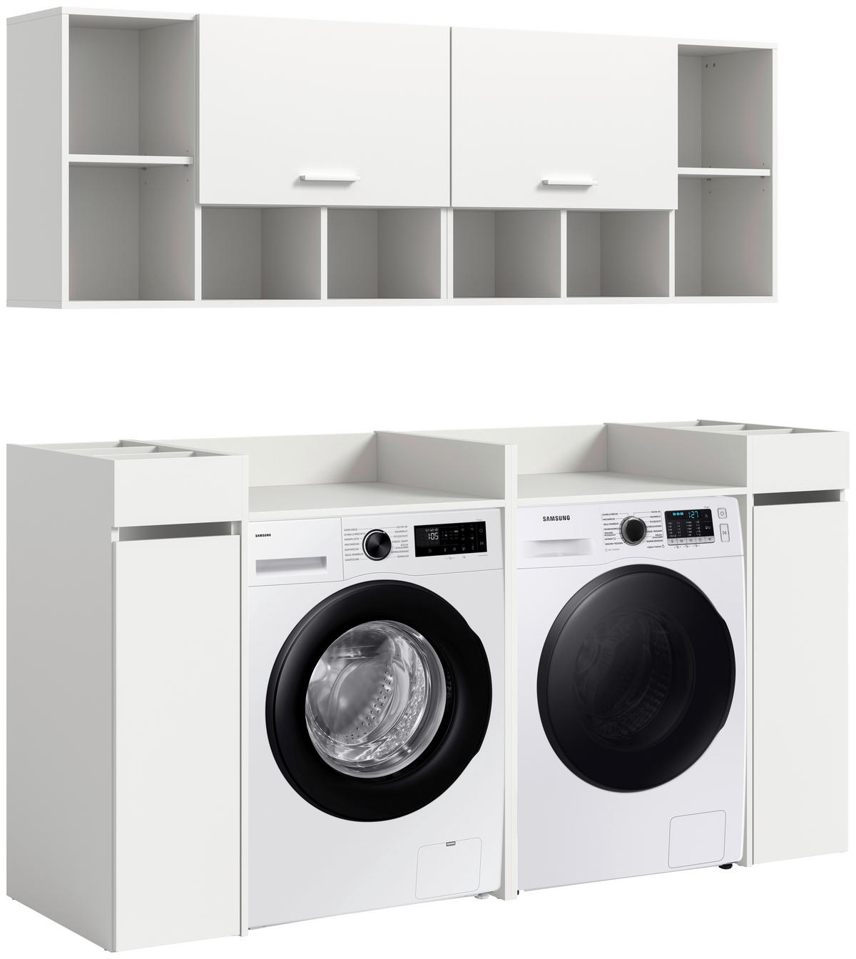 HAUSWIRTSCHAFTSRAUM 190/195/60 cm  in Weiß  - Weiß, Basics, Holzwerkstoff (190/195/60cm) - MID.YOU