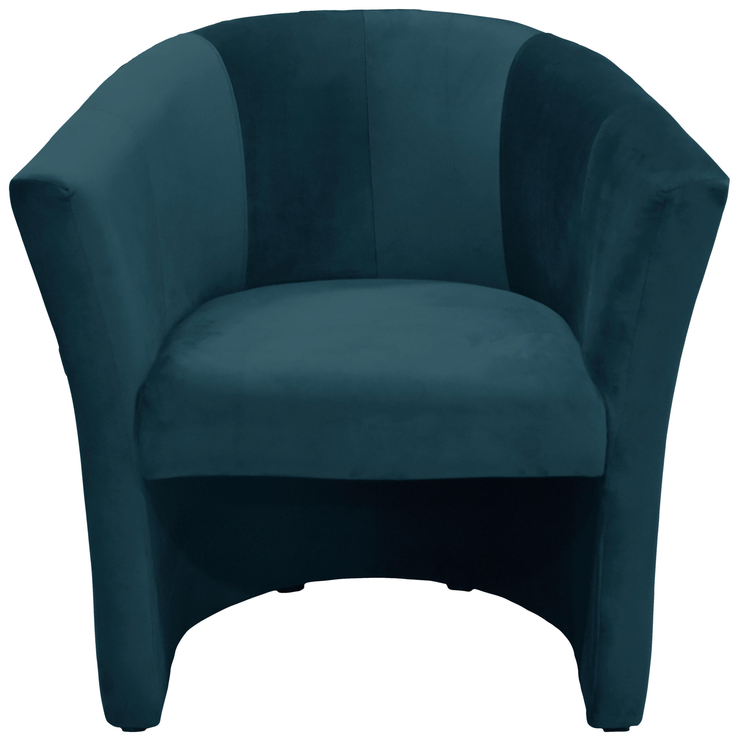RELAXSESSEL Velours    - Blau/Schwarz, Design, Kunststoff/Textil (75/76/65cm) - MID.YOU