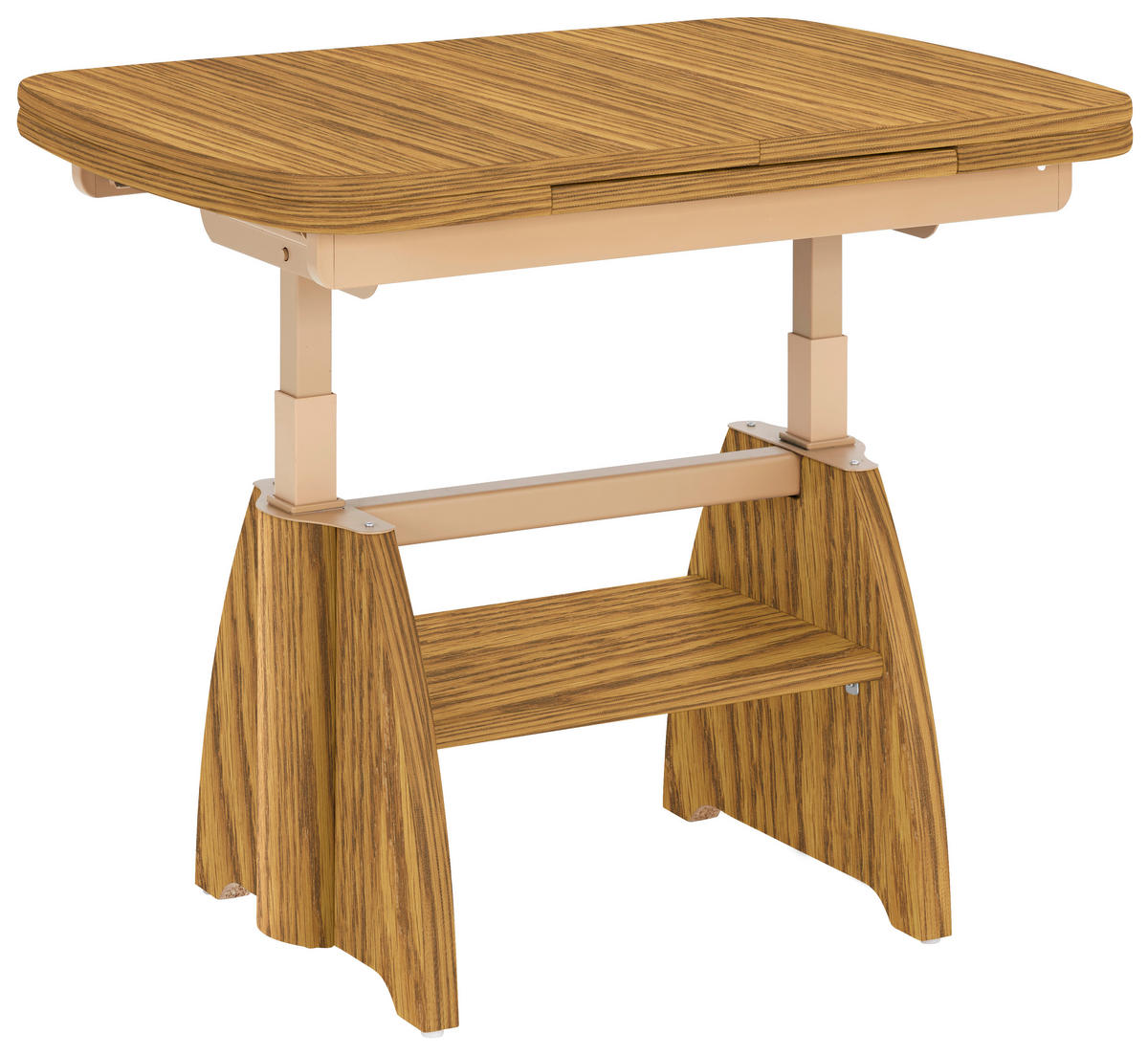 COUCHTISCH in Holz 90-130,5/65/56-75 cm  - Eichefarben, Konventionell, Holz (90-130,5/65/56-75cm) - Venda