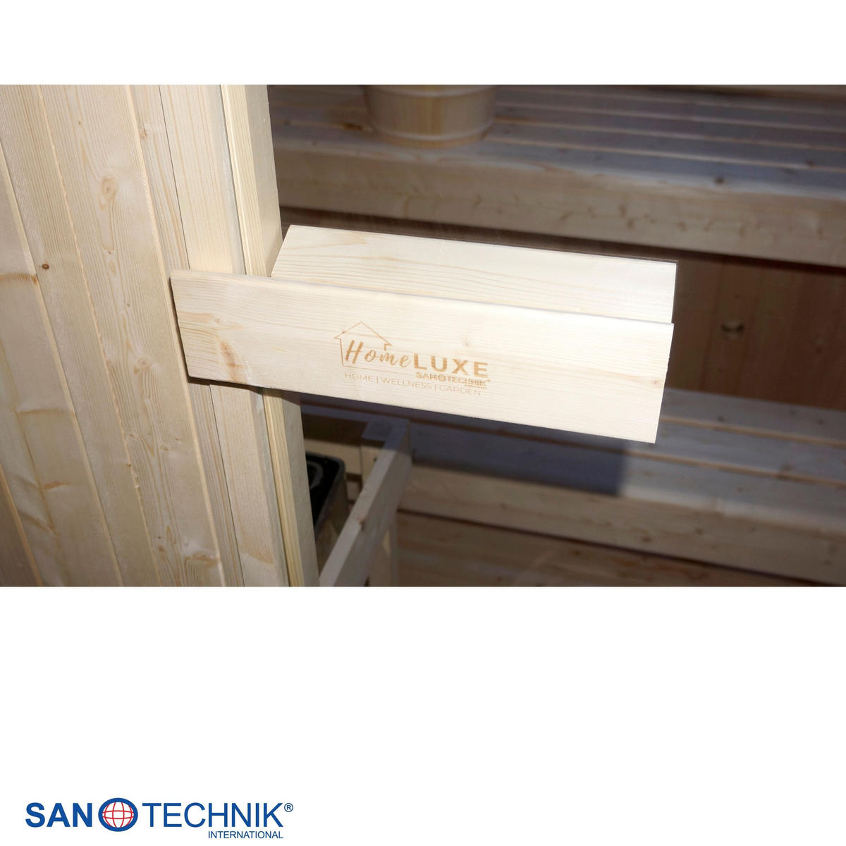 INFRAROTKABINE für 4-6 Personen Lahti  - Fichtefarben, KONVENTIONELL, Holz (198/181,5/202,2cm) - Sanotechnik