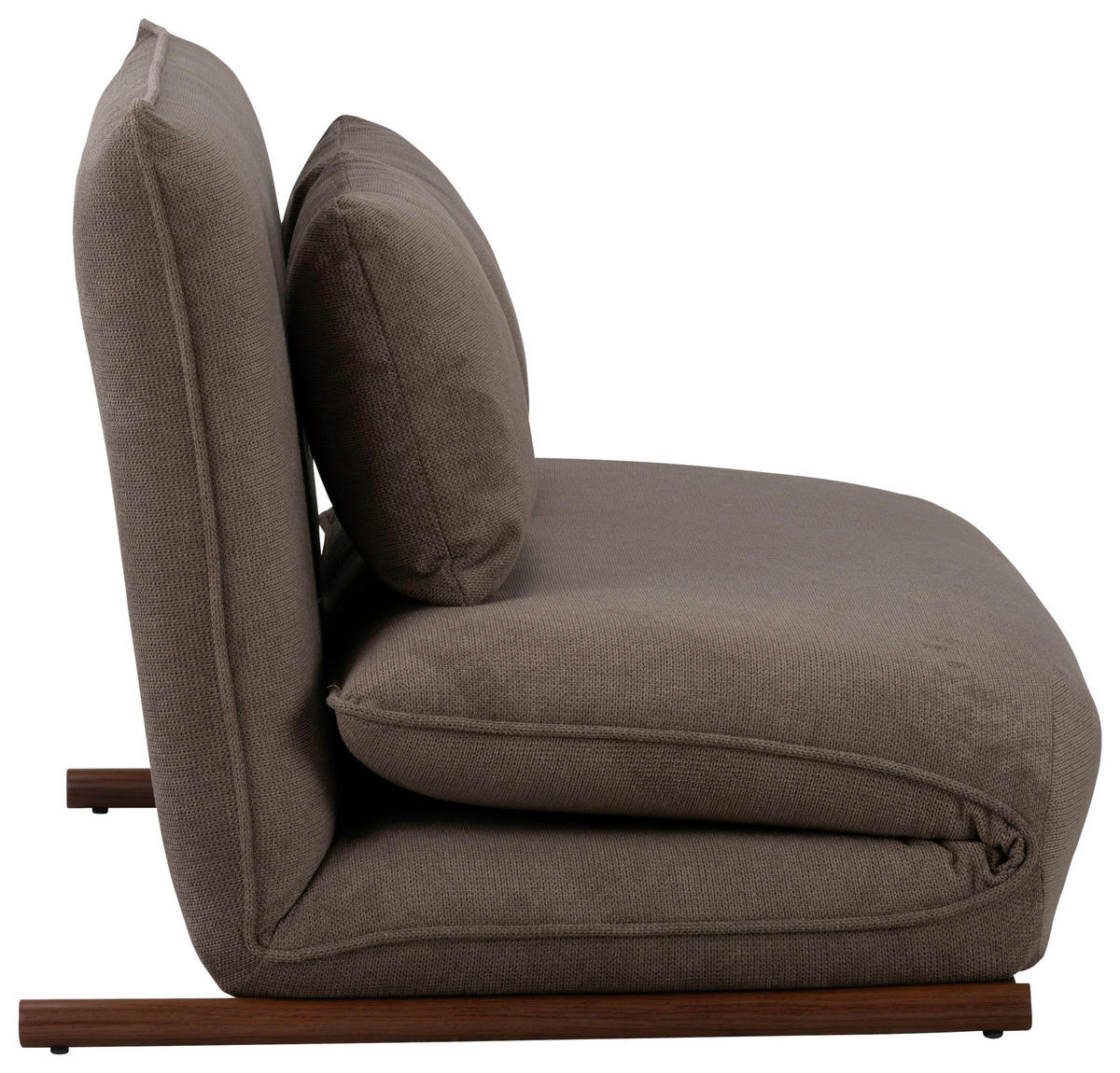 SOFA VELIN Samt Braun, Dunkelbraun  - Dunkelbraun/Braun, Design, Textil/Metall (140/97/80cm) - MID.YOU