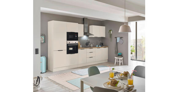 KÜCHENBLOCK   in Kaschmir  - Kaschmir/Schwarz, Basics, Holzwerkstoff/Metall (330/211/60cm) - Xora