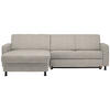 ECKSOFA in Webstoff Beige  - Beige/Schwarz, Design, Kunststoff/Textil (165/257cm) - Xora