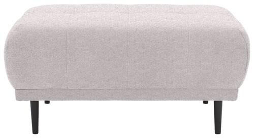 HOCKER in Textil Beige  - Beige/Schwarz, Design, Holz/Textil (93/45/77cm) - Stylife