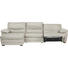 WOHNLANDSCHAFT in Leder Creme - Eichefarben/Creme, Design, Leder/Holz (159/306cm) - Celina Home WOHNLANDSCHAFT in Leder Creme - Eichefarben/Creme, Design, Leder/Holz (159/306cm) - Celina Home