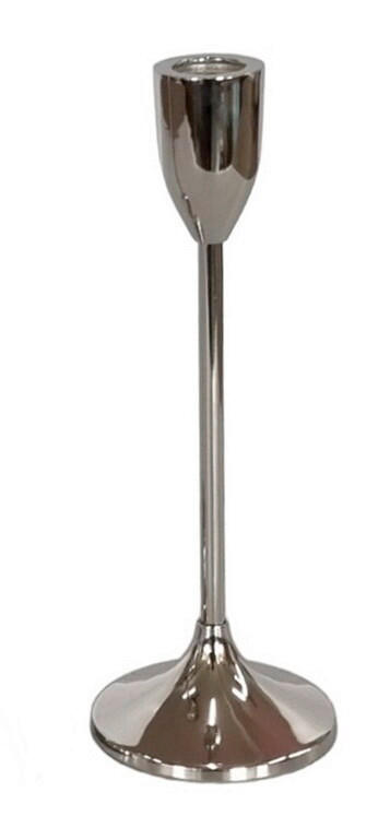 KERZENHALTER - Chromfarben/Nickelfarben, LIFESTYLE, Metall (8/22cm) - Ambia Home