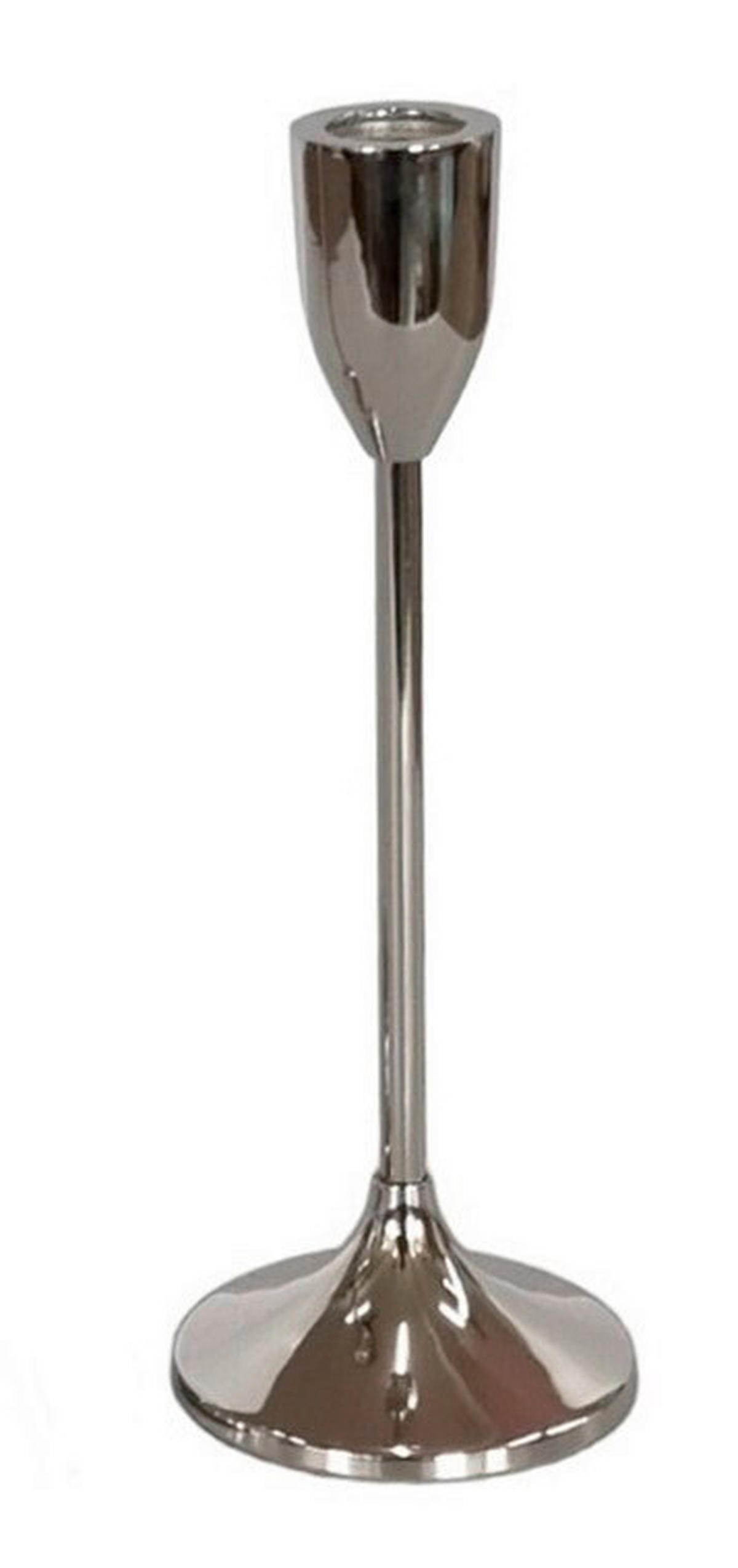 KERZENHALTER - Chromfarben/Nickelfarben, LIFESTYLE, Metall (8/22cm) - Ambia Home