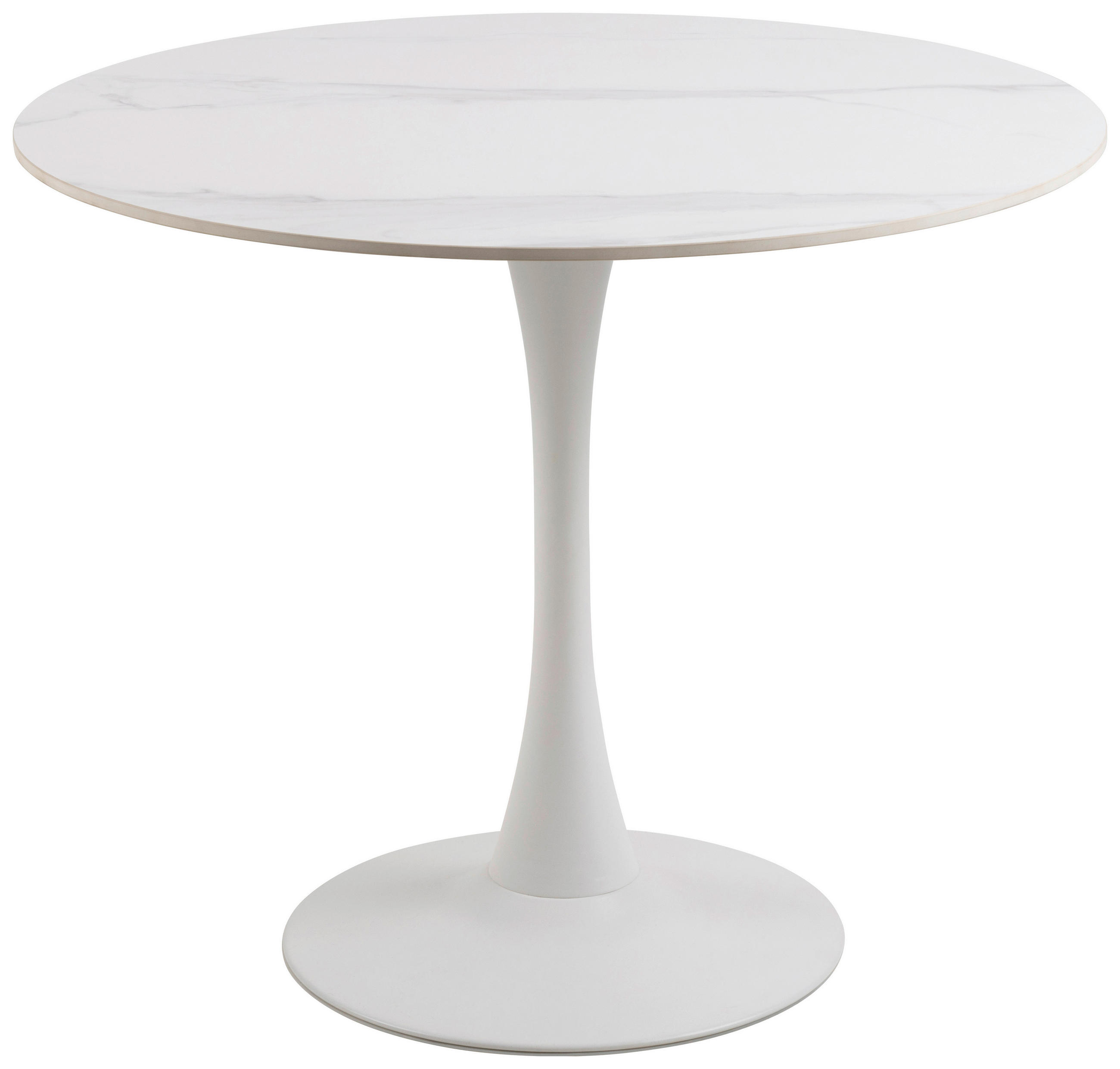 ESSTISCH in Keramik 90/90/75 cm  - Weiß, Trend, Keramik/Metall (90/90/75cm) - MID.YOU