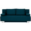 SCHLAFSOFA in Webstoff Petrol  - Chromfarben/Petrol, Design, Textil/Metall (197/88/89cm) - Xora