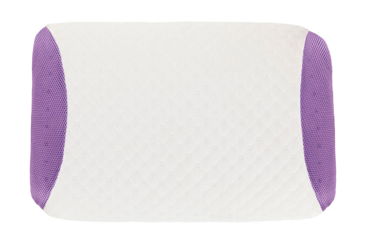 NACKENSTÜTZKISSEN  - Lila/Weiß, Textil (60/40/10cm) - Sleeptex