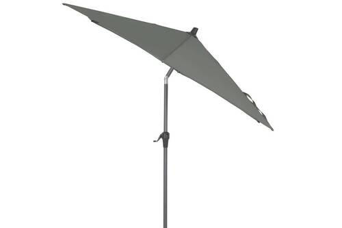 SONNENSCHIRM 250 cm - Anthrazit/Olivgrün, KONVENTIONELL, Textil/Metall (250/250cm) - Siena Garden