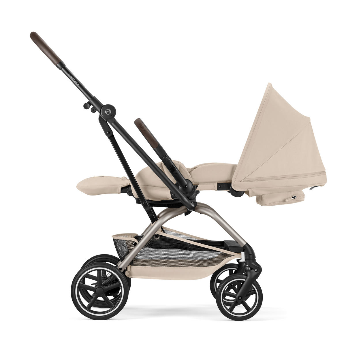 BUGGY EEZY S TWIST+ 2 TPE  - Taupe/Beige, Basics, Kunststoff/Textil (80,5/45/105cm) - cybex GOLD