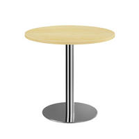 KONFERENZTISCH 80/80/74 cm  in Ahornfarben, Chromfarben  - Chromfarben/Ahornfarben, KONVENTIONELL, Holzwerkstoff/Metall (80/80/74cm) - Venda