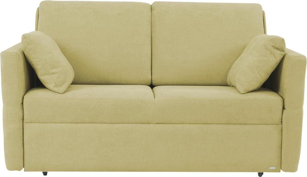 SCHLAFSOFA Chenille Hellgrün  - Schwarz/Hellgrün, KONVENTIONELL, Kunststoff/Textil (150/88/91cm) - Sedda