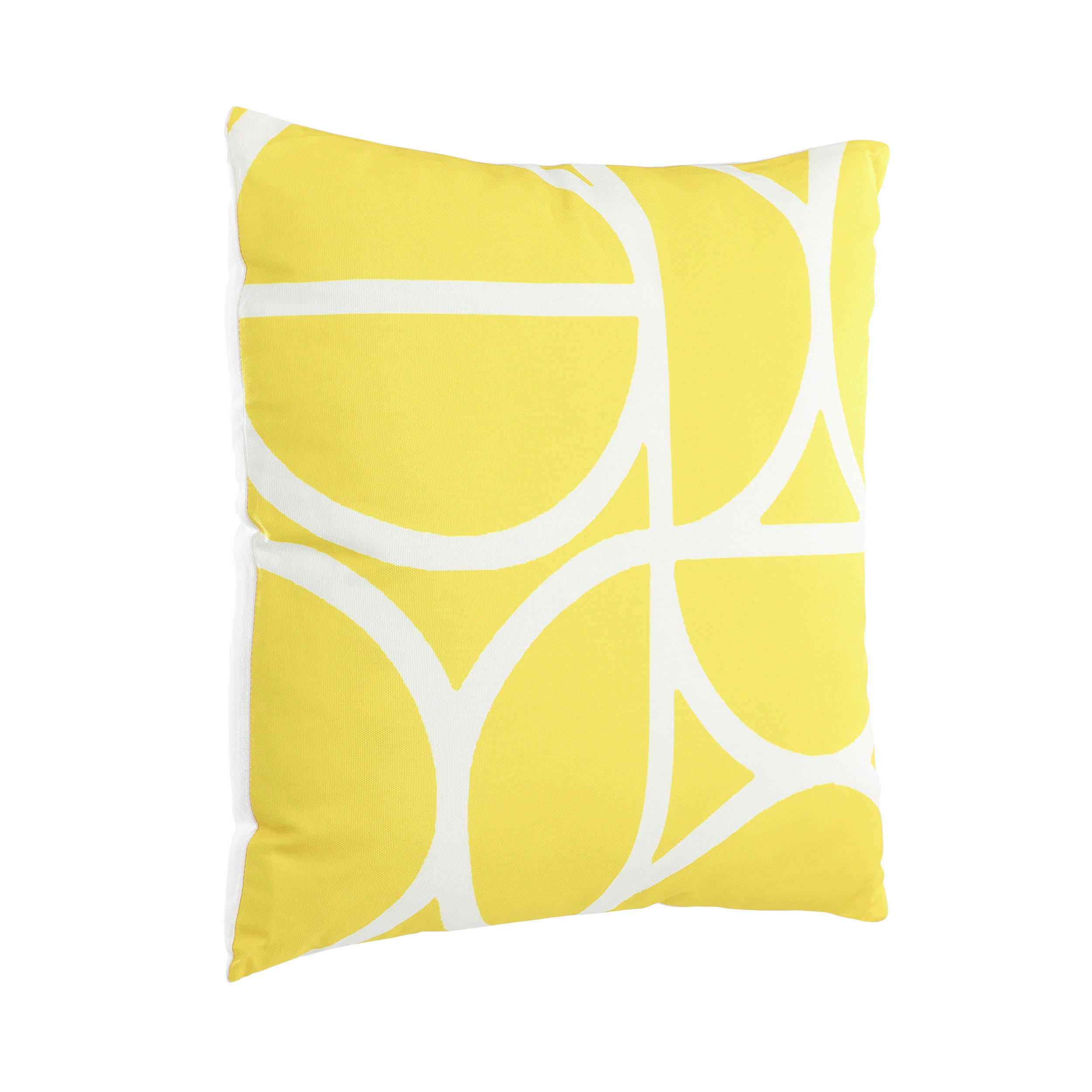 ZIERKISSEN  45/45 cm   - Gelb/Weiß, Design, Textil (45/45cm) - Eglo