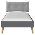 BETT 120/200 cm  in Grau  - Wildeiche/Grau, Design, Holz/Holzwerkstoff (120/200cm) - Carryhome