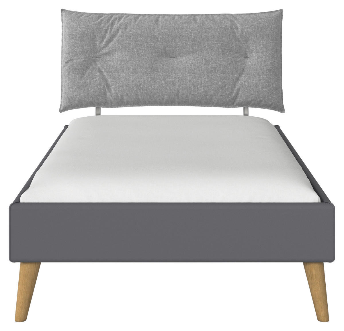 BETT 120/200 cm  Grau   - Wildeiche/Grau, Design, Holz/Holzwerkstoff (120/200cm) - Carryhome