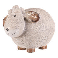 DEKORAČNÉ ZVIERATKO - krémová, Basics, keramika (32/25/24cm)