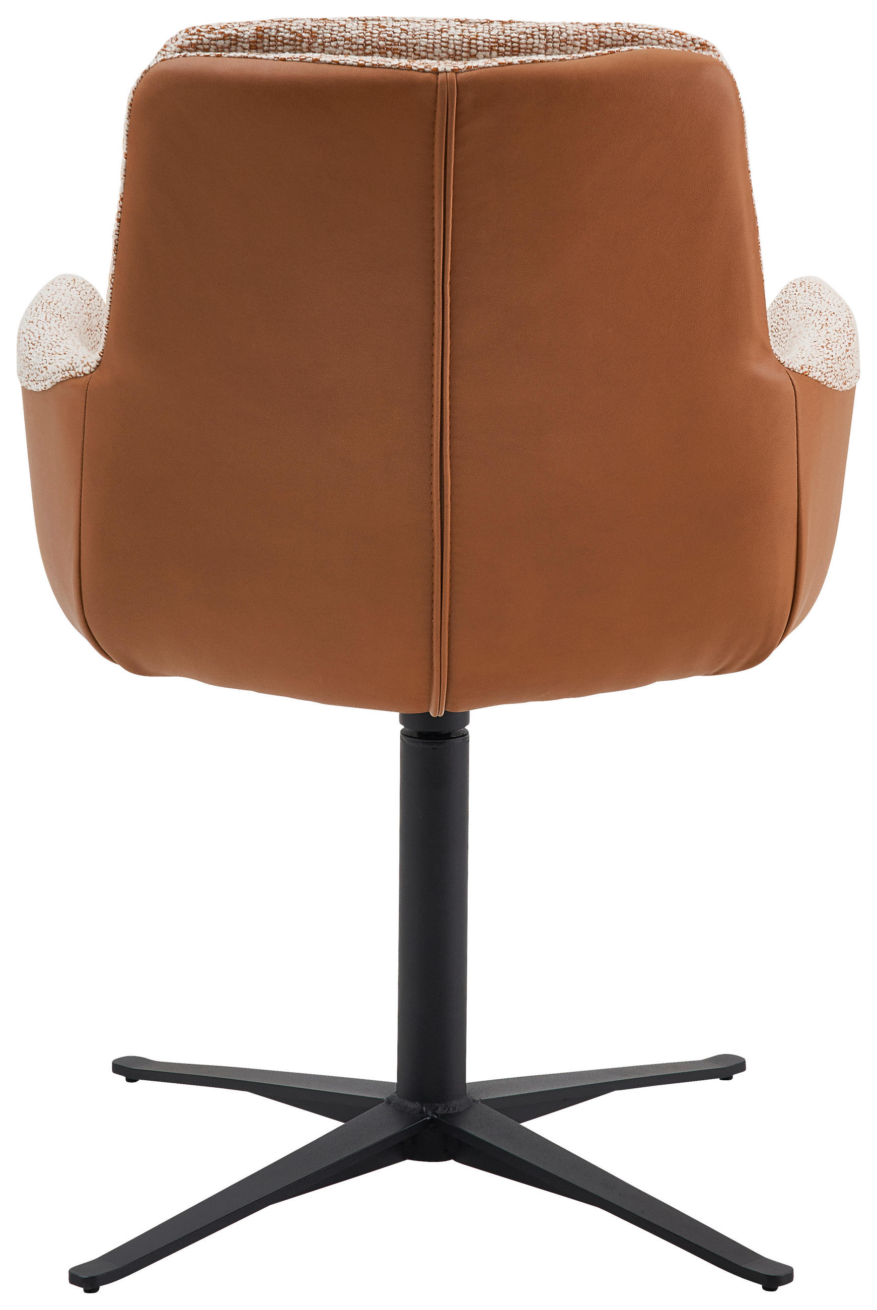 ARMLEHNSTUHL  in Chenille, Mikrofaser  - Rostfarben/Schwarz, Design, Textil/Metall (63/90/69cm) - Johann Jakob
