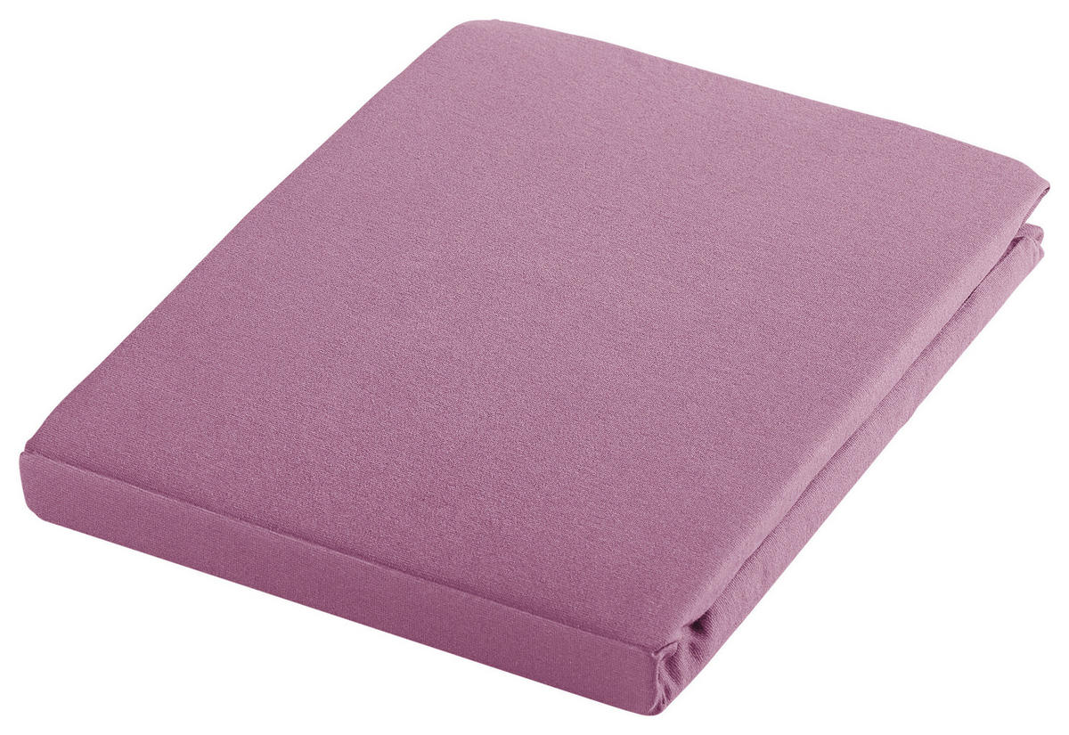 ELASTICKÉ PROSTĚRADLO, žerzej, tmavě růžová, 150/200 cm - tmavě růžová, Basics, textil (150/200cm) - Bio:Vio