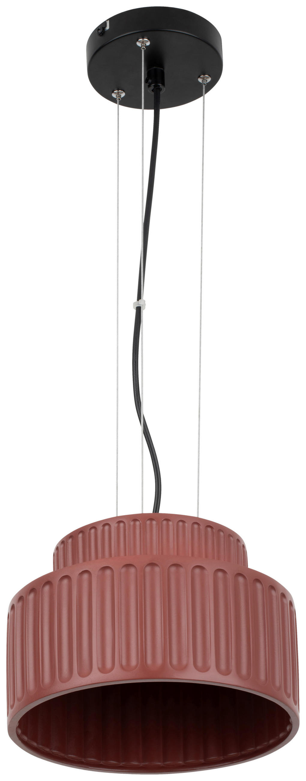 HÄNGELEUCHTE 23/120 cm  - Rot, Design, Kunststoff/Metall (23/120cm) - Collet's Monde