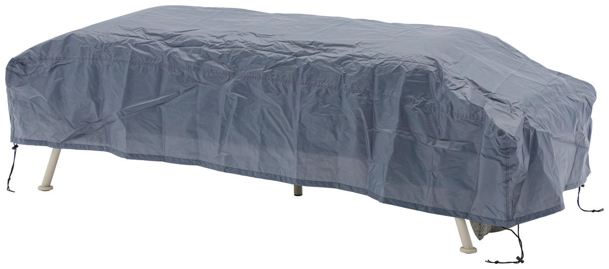 GARTENBANK 199/78/81 cm  in Taupe, Hellgrau  - Taupe/Hellgrau, Design, Textil/Metall (199/78/81cm) - Zebra 