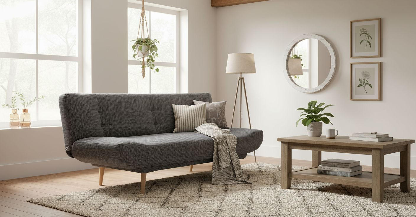 SCHLAFSOFA  in Cord Dunkelgrau  - Dunkelgrau/Naturfarben, Design, Holz/Textil (188/88/86cm) - MID.YOU