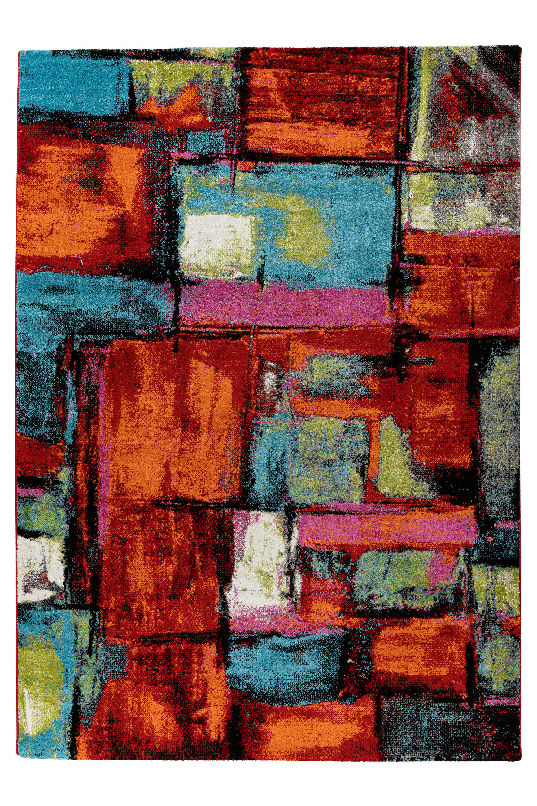 TKANI TEPIH  višebojna     - višebojna, Osnovno, tekstil/plastika (120/170cm)