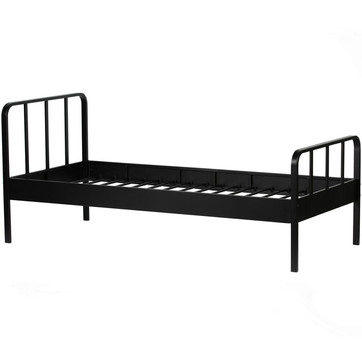 METALLBETT 90/200 cm  in Schwarz  - Schwarz, Basics, Metall (90/200cm) - MID.YOU