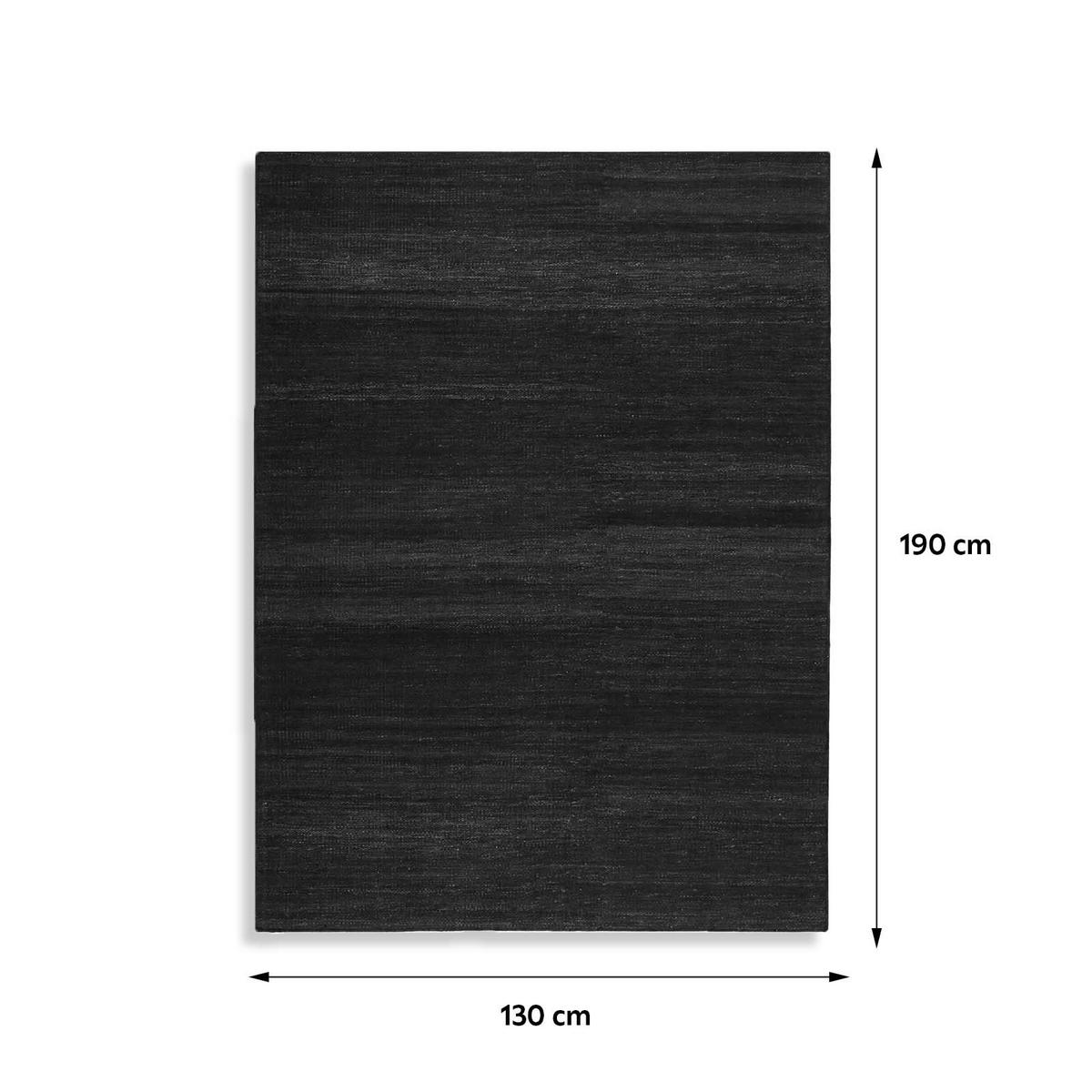 HANDWEBTEPPICH 130/190 cm Rainbow Kelim Anthrazit  - Anthrazit, KONVENTIONELL, Textil (130/190cm) - Esprit