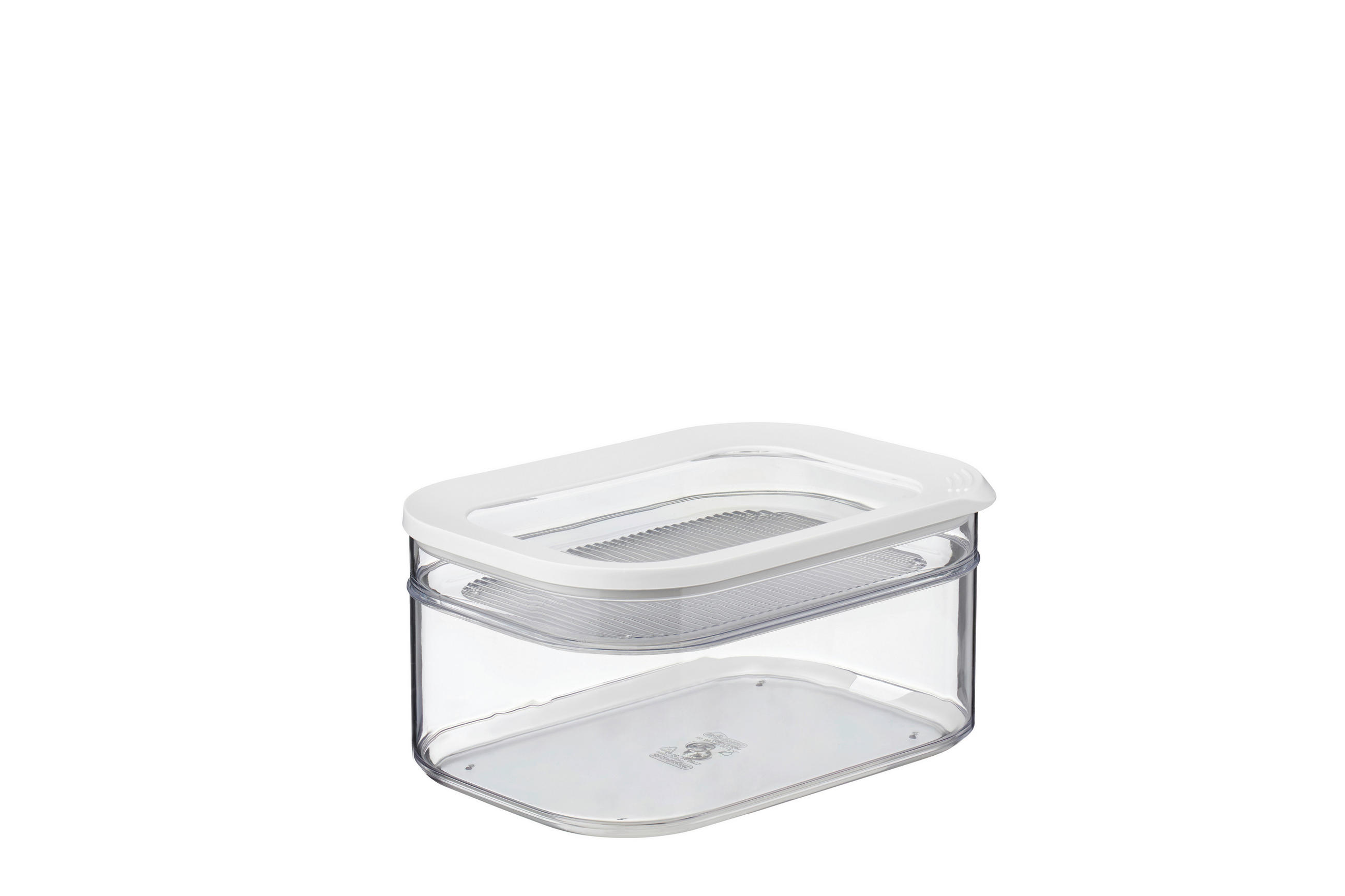 AUFSCHNITTDOSE Modula 2,550 L  - Transparent/Weiß, KONVENTIONELL, Kunststoff (22,9/16,4/8,7cm) - Mepal