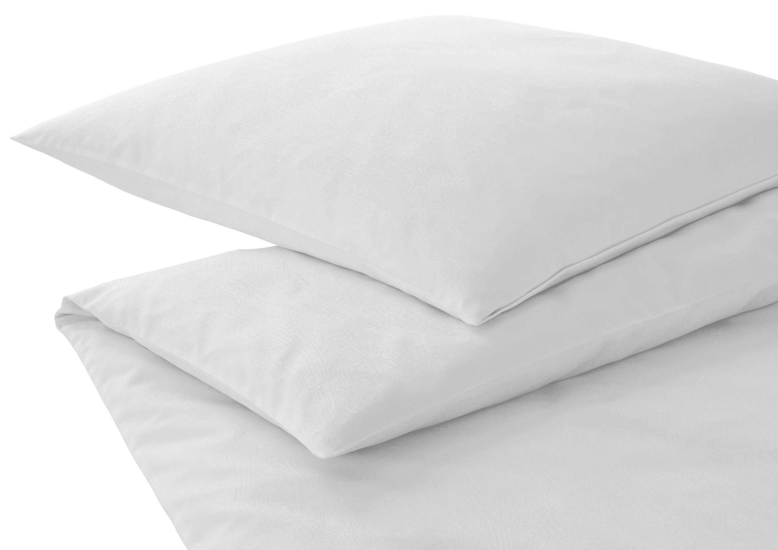 BETTWÄSCHESET Paisley Jacquard 200/210 cm  65 cm/100 cm  - Weiss, Modern, Textil (200/210cm) - Elegante