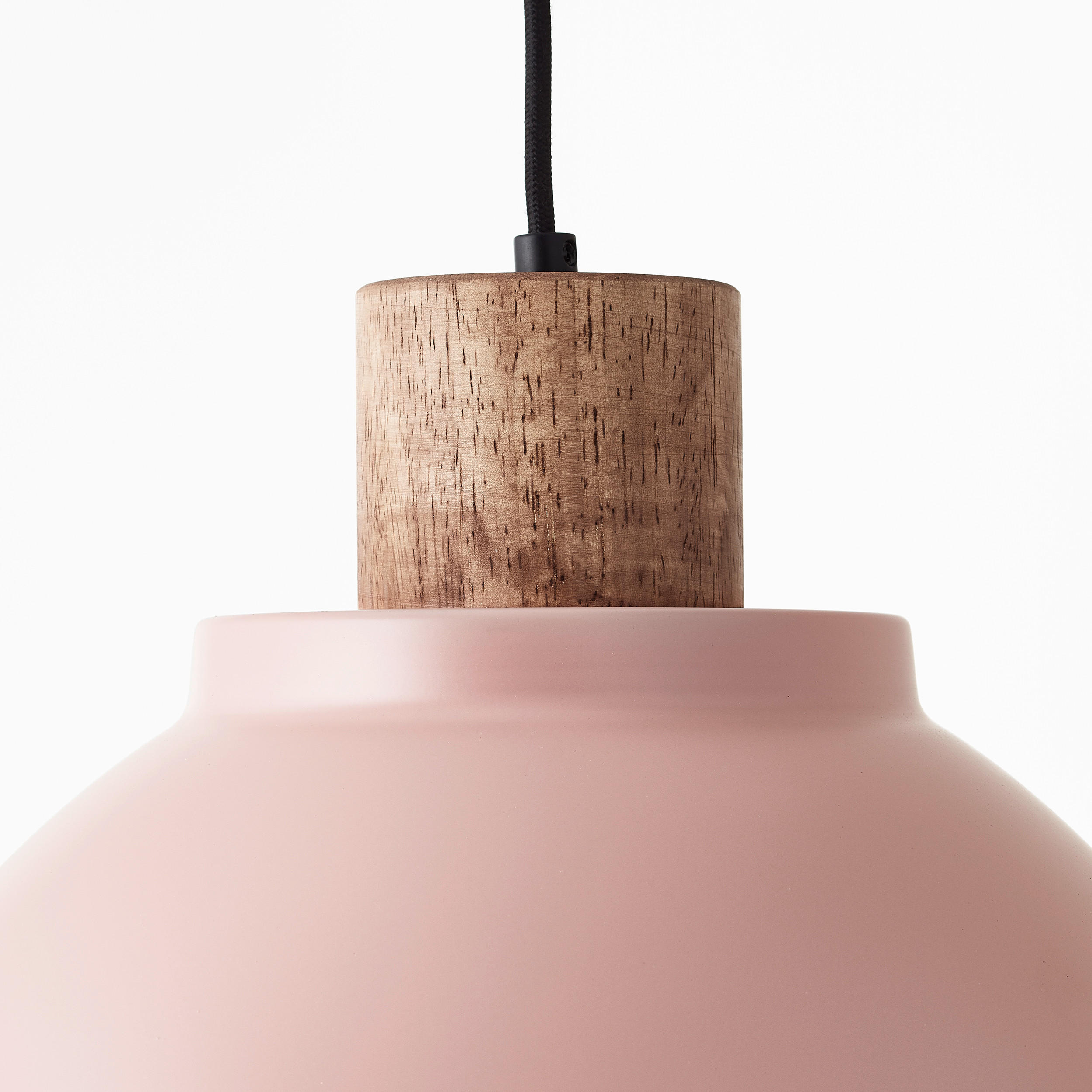 VISEČA SVETILKA  Erena      38/120 cm     60 W E27 - pink, Basics, kovina/les (38/120cm)