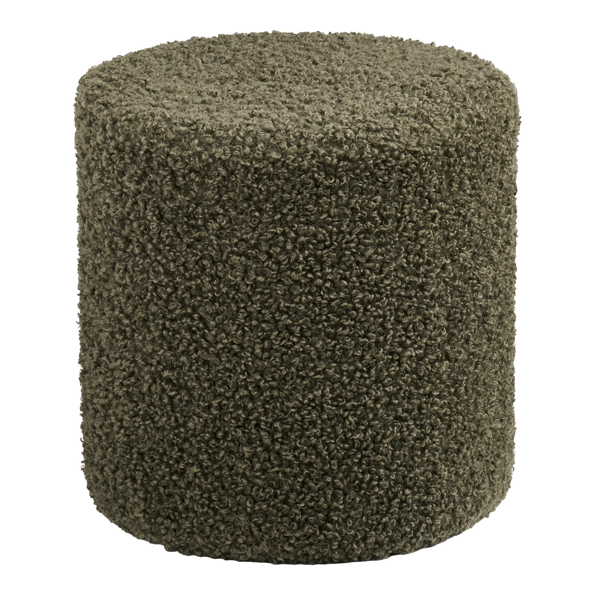 HOCKER in Textil Olivgrün  - Olivgrün, Basics, Textil (34/36/34cm)