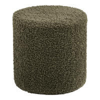 HOCKER in Textil Olivgrün  - Olivgrün, Basics, Textil (34/36/34cm)