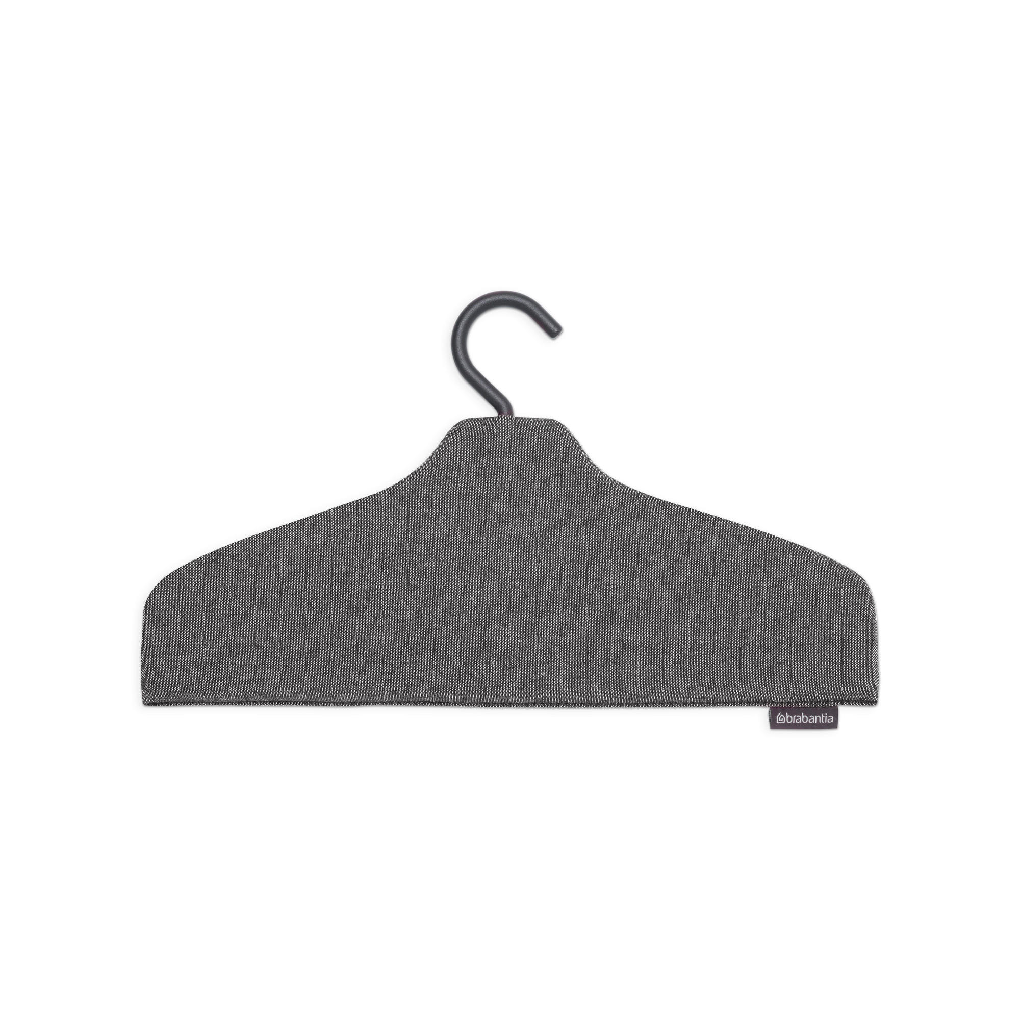 KLEIDERBÜGEL Textil  - Schwarz/Grau, Basics, Textil (41,5/22,5/22,5cm) - Brabantia